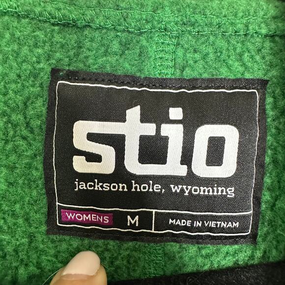 Stio Women's Sweetwater Fleece Hoodie Green Size Medium - Picture 2 of 8